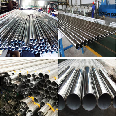 Pipa Stainless Steel Mulus Dipoles 201 Ss Warna Tabung Tebal Kustom 2500mm